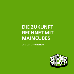 die zukunft rechnet mit maincubes