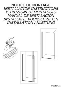 installation instructions istruzioni di montaggio manual de