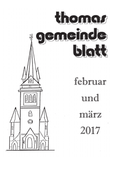 Gemeindeblatt Februar März 2017.