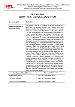 Diplomarbeitsantrag