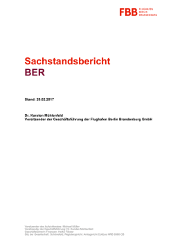 Sachstandsbericht BER - Berlin