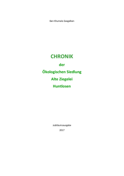chronik - Dr. Ben Khumalo