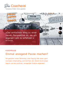 Impuls - Die Coacherei
