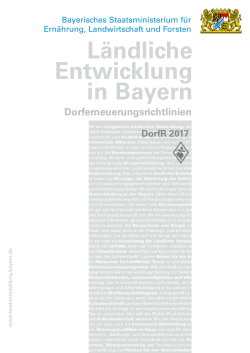 Dorferneuerungsrichtlinien (DorfR) - StMELF