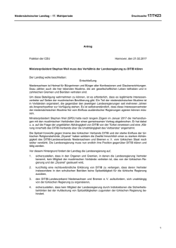Drucksachen allgemein - Nieders&auml;chsischer Landtag
