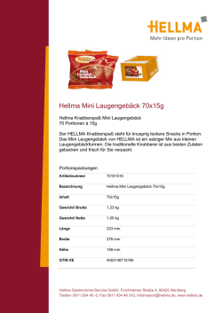 Hellma Mini Laugengeb&auml;ck 70x15g