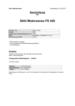 Stihl Motorsense FS 420 - Zoll