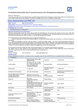 Produktinformationsblatt