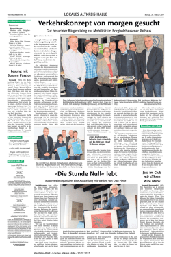 Die Stunde Null&laquo; lebt - Kulturverein Borgholzhausen