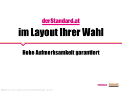 im Layout Ihrer Wahl