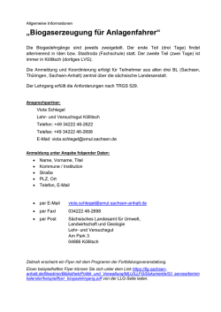 Informationen - Landesanstalt f&uuml;r Landwirtschaft und Gartenbau