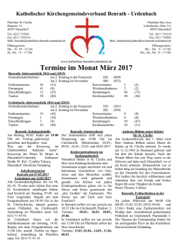 Die Termin&uuml;bersicht f&uuml;r Februar als Download.