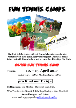 Fun Tennis Camp Ostern_2017 - Tennis