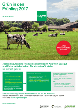 Gr&uuml;n in den Fr&uuml;hling 2017