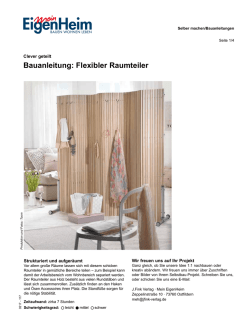 Bauanleitung: Flexibler Raumteiler (Mein EigenHeim-PDF)