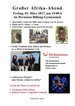 Gro&szlig;er Afrika-Abend - Oberschule Celle 1