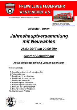 Info für Mitglieder - Freiwillige Feuerwehr Westendorf