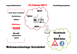 Jugend-Gottesdienst 19.2.2017