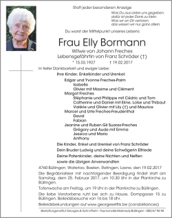 Frau Elly Bormann