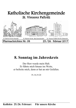 Pfarrnachrichten - St. Vinzenz Pallotti
