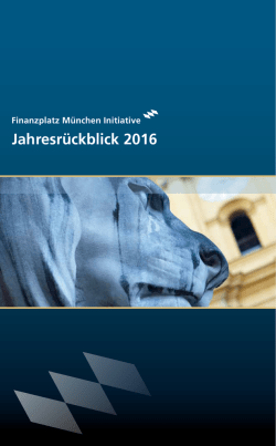 Jahresr&uuml;ckblick 2016 - Bundesverband deutscher Banken
