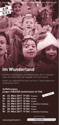 Im Wunderland - junges THEATER liechtenstein