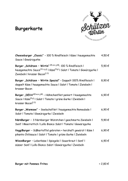Burgerkarte - Schützen