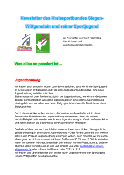 Newsletter 1-17 - Kreissportbund Siegen