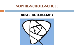 Informationen zum 10. Schuljahr - Sophie-Scholl
