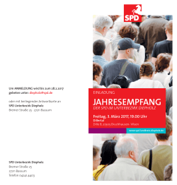 jahresempfang - SPD-Unterbezirk Diepholz