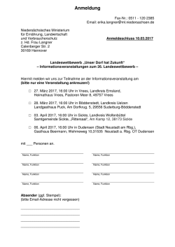 Info-Termin zum Dorfwettbewerb_Anmeldung 2017