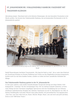 St. Johanneskirche: Vokalensemble Hamburg