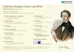 Christian Doppler: Leben und Werk