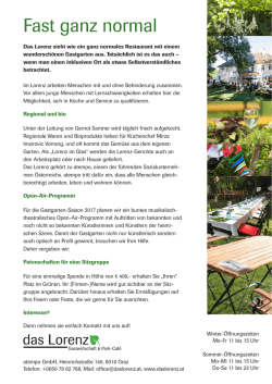 Ihr Platz im GR&Uuml;NEN BEREICH