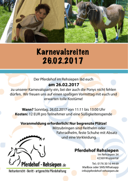 Infos - Pferdehof im Rehsiepen