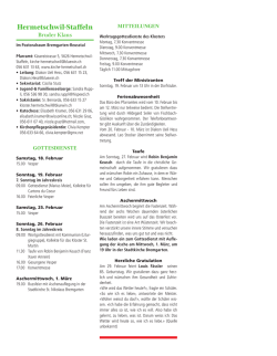 Pfarrblatt Hermetschwil - kath