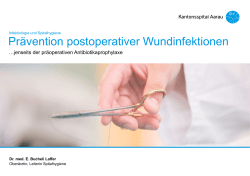 Prävention Postoperative Wundinfekte Spitalhygiene