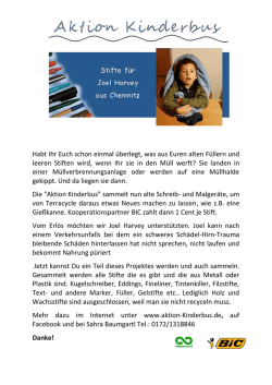 Habt Ihr Euch schon einmal &uuml;berlegt, was aus