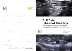 5. St.Galler Ultraschall-Workshop