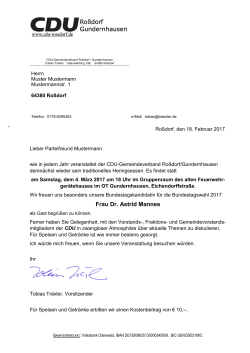 Einladung Heringsessen CDU Roßdorf 2017