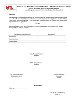 Diplomarbeitsantrag