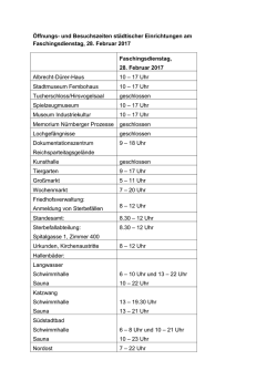 Öffnungszeiten städtischer Ämter am Faschingsdienstag