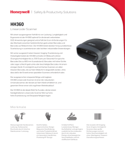 HH360 Linear-Imaging Scanner Data Sheet