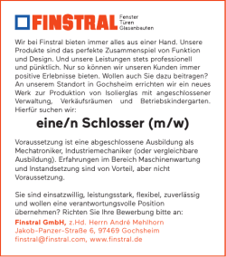 eine/n Schlosser (m/w)