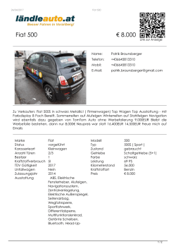 Fiat 500 aus Bludenz € 8.000