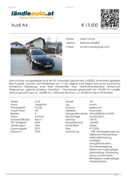 Audi A4 aus Frastanz € 13.500