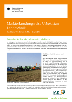 Programm/Anmeldung - IAK Agrar Consulting GmbH