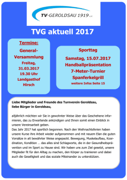 TVG aktuell - TV Geroldsau