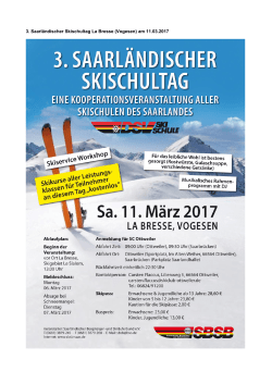 3. Saarländischer Skischultag La Bresse