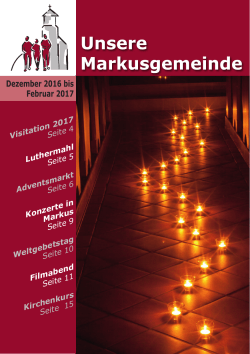 Unsere Markusgemeinde - Evangelische Markus